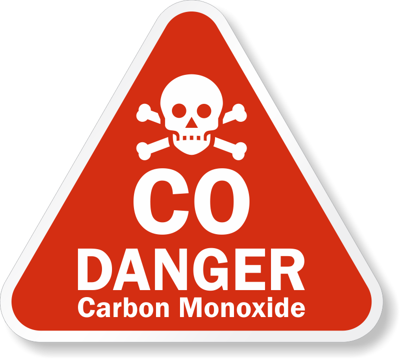Carbon Monoxide Danger Sign